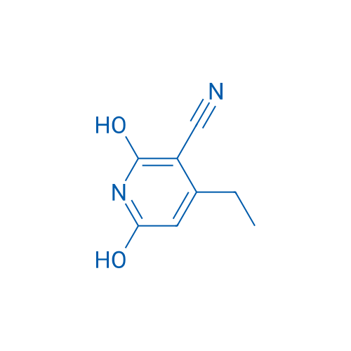 4-乙基-2,6-二羟基氰吡啶 结构式