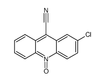 2-氯吖啶-10-甲腈 N-氧化物 结构式