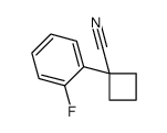 1-(2-氟苯基)环丁烷甲腈 结构式