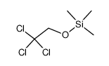 三甲基(2,2,2-三氯乙氧基)硅烷 结构式