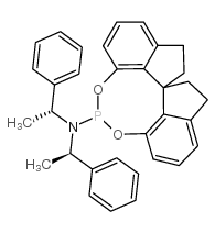 (11AR)-(+)-10,11,12,13-四氢茚并[7,1-DE:1’,7’-FG][1,3,2]二氧磷-5-双[-1-苯乙基]胺 结构式