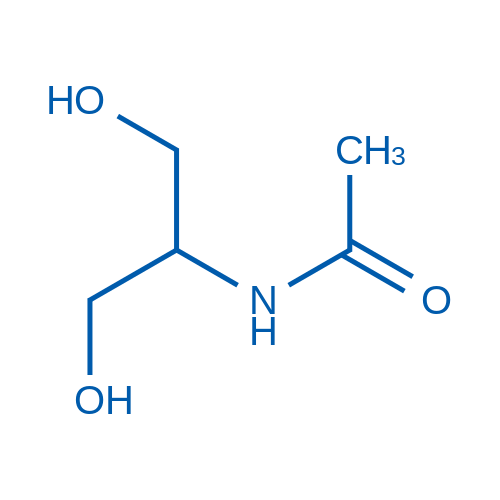 N-(1,3-二羟基丙-2-基)乙酰胺 结构式