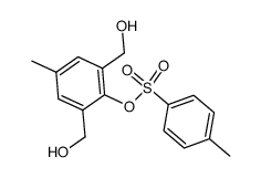 [2,6-双(羟甲基)-4-甲基苯基] 对甲苯磺酸酯 结构式