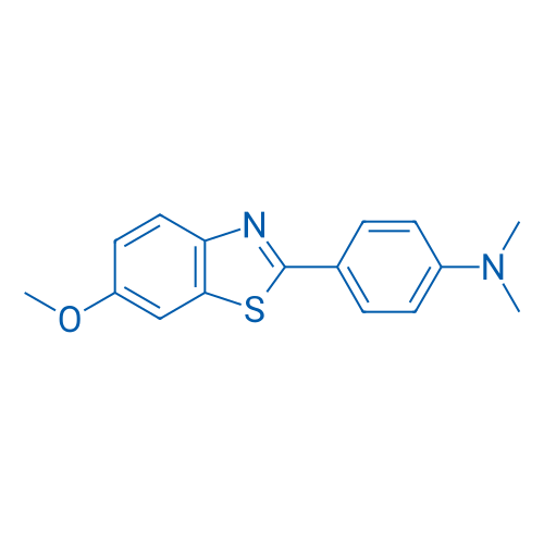 4-(6-甲氧基苯并[d]噻唑-2-基)-N,N-二甲基苯胺 结构式