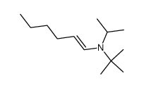 1-己烯-1-胺, N-(1,1-二甲基乙基)-N-(1-甲基乙基)-, (1E)- 结构式