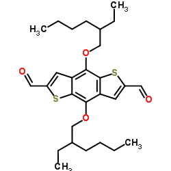 2,6-二醛基-4,8-双[(2-乙基己基)氧基]-苯并[1,2-B:4,5-B']二噻吩 结构式
