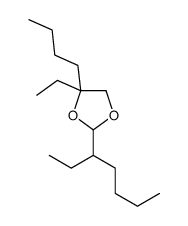 4-丁基-4-乙基-2-(1-乙基戊基)-1,3-二氧戊环 结构式