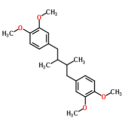 MESO-1,4-双(3,4-二甲氧基苯基)二甲基丁烷 结构式