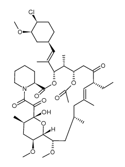 24-O-乙酰-匹美莫司 结构式