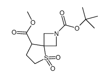 2-叔丁基 8-甲基 5-硫杂-2-氮杂螺[3.4]辛烷-2,8-二羧酸酯5,5-二氧化物 结构式