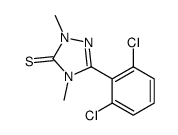 5-(2,6-二氯苯基)-2,4-二甲基-1,2,4-三唑-3-硫酮 结构式