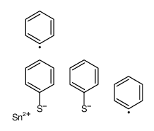 二(苯基)-二(苯基硫基)锡烷 结构式