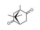 Bicyclo[2.2.1]heptane-2,5-dione, 1,7,7-trimethyl-, (1S,4S)- 结构式