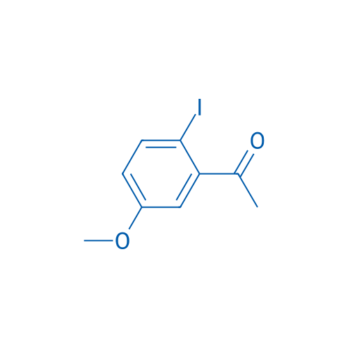 1-(2-Iodo-5-methoxy-phenyl)-ethanone 结构式