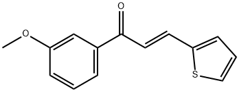 (2E)-1-(3-甲氧基苯基)-3-(噻吩-2-基)丙-2-烯-1-酮 结构式