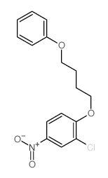 2-氯-4-硝基-1-(4-苯氧基丁氧基)苯 结构式