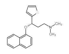 S-(+)-N,N-二甲基-3-(1-萘氧基)-3-(2-噻吩)-丙胺 结构式