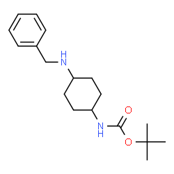 反式-4-苄氨基环己基氨基甲酸叔丁酯 结构式