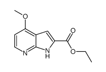 4-甲氧基-7-氮杂吲哚-2-甲酸乙酯 结构式