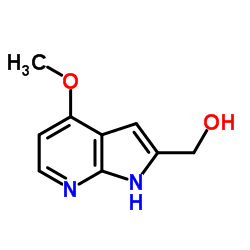 2-甲醇-4-甲氧基-7-氮杂吲哚 结构式