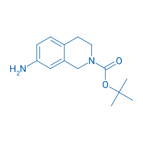 叔-丁基-7-氨基-3,4-二氢异喹啉-2(1H)-甲酸 结构式
