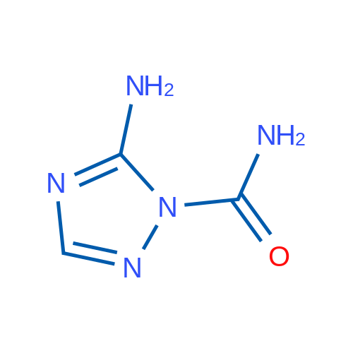 5-氨基-1H-1,2,4-三氮唑-1-甲酰胺 结构式