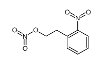 2-(2-硝基苯基)乙基硝酸酯 结构式