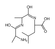 L-丙氨酰-L-丙氨酰-L-亮氨酸 结构式
