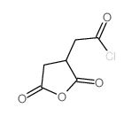2-(2,5-二氧代氧杂环戊烷-3-基)乙酰氯 结构式