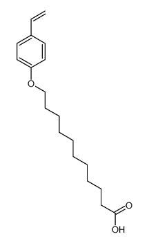 11-(4-乙烯基苯氧基)十一烷酸 结构式