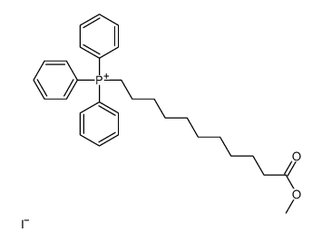 Phosphonium, (11-methoxy-11-oxoundecyl)triphenyl-, iodide 结构式