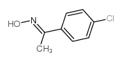 1-（4-氯苯基）-1-乙酮肟[（E）-， （Z）-异构体混合物] 结构式