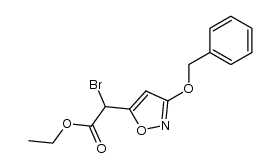 5-异恶唑乙酸, α-溴-3-(苯基甲氧基)-, 乙酯 结构式