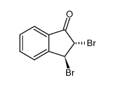 反-2,3-二溴-1-茚酮 结构式