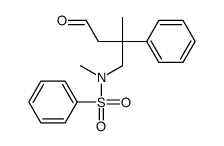 N-甲基-N-(2-甲基-4-氧代-2-苯基丁基)苯磺酰胺 结构式