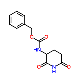 3-N-苄氧羰基氨基-2,6-二氧代哌啶 结构式