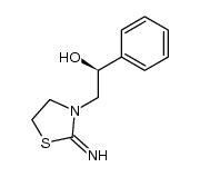 (S)-3-(2'-羟基-2'-苯乙基)-2-噻唑烷亚胺 结构式
