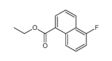5-氟-1-萘甲酸乙酯 结构式