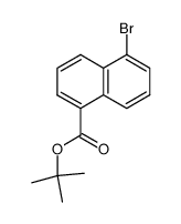 5-溴-1-萘甲酸叔丁酯 结构式