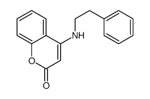 4-[(2-苯乙基)氨基]-2H-色烯-2-酮 结构式
