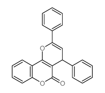 2,4-二苯基-4H-吡喃并[3,2-c]色烯-5-酮 结构式
