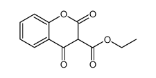3-乙氧羰基-4-羟基香豆素 结构式
