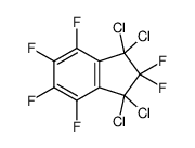 1,1,3,3-四氯-2,2,4,5,6,7-六氟茚 结构式