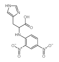 N-(2,4-二硝基苯基)-L-组氨酸 结构式
