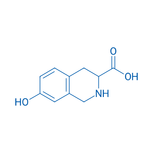 7-羟基-1,2,3,4-四氢异喹啉-3-羧酸 结构式