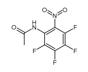 N-(2,3,4,5-四氟-6-硝基苯基)乙酰胺 结构式