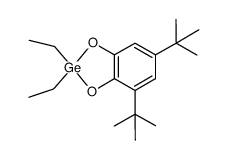 4,6-二叔丁基-2,2-二乙基-1,3,2-苯并二氧杂锗杂环戊二烯 结构式