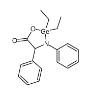 2,2-二乙基-3,4-二苯基-1,3,2-氧杂氮杂锗杂环戊烷-5-酮 结构式