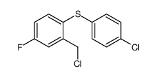 2-(氯甲基)-1-[(4-氯苯基)硫代]-4-氟苯 结构式