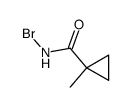 N-溴-1-甲基环丙烷甲酰胺 结构式